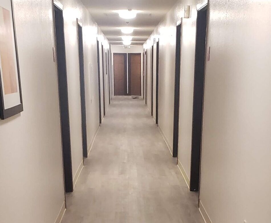 Houston Hotel Hallway Renovation - Modern Update